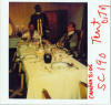 Actual Polaroid used for continuity by the Prop department - At Montcalm's table with "Levis" and servant; notes are coded to scene